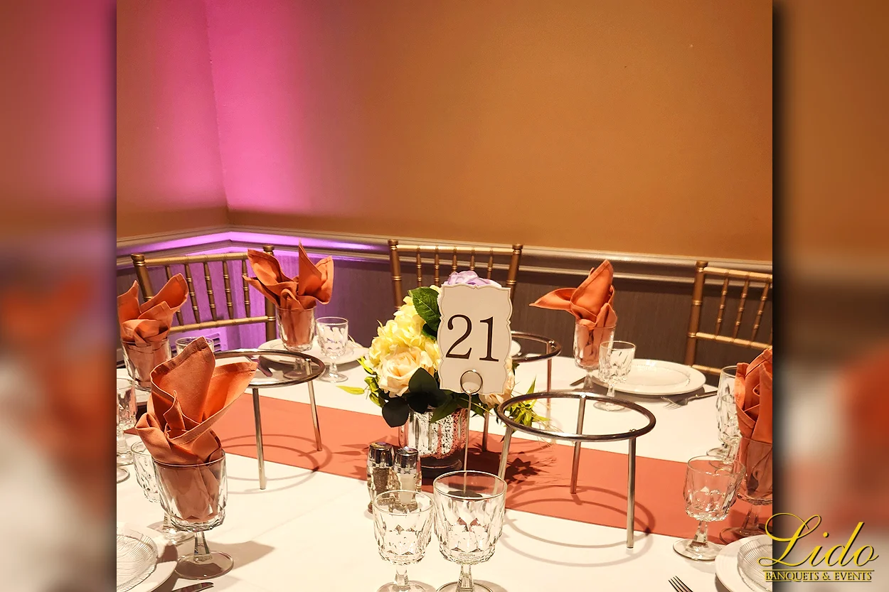 Luxurious decor in banquet halls Chicago for quinceanera celebrations.